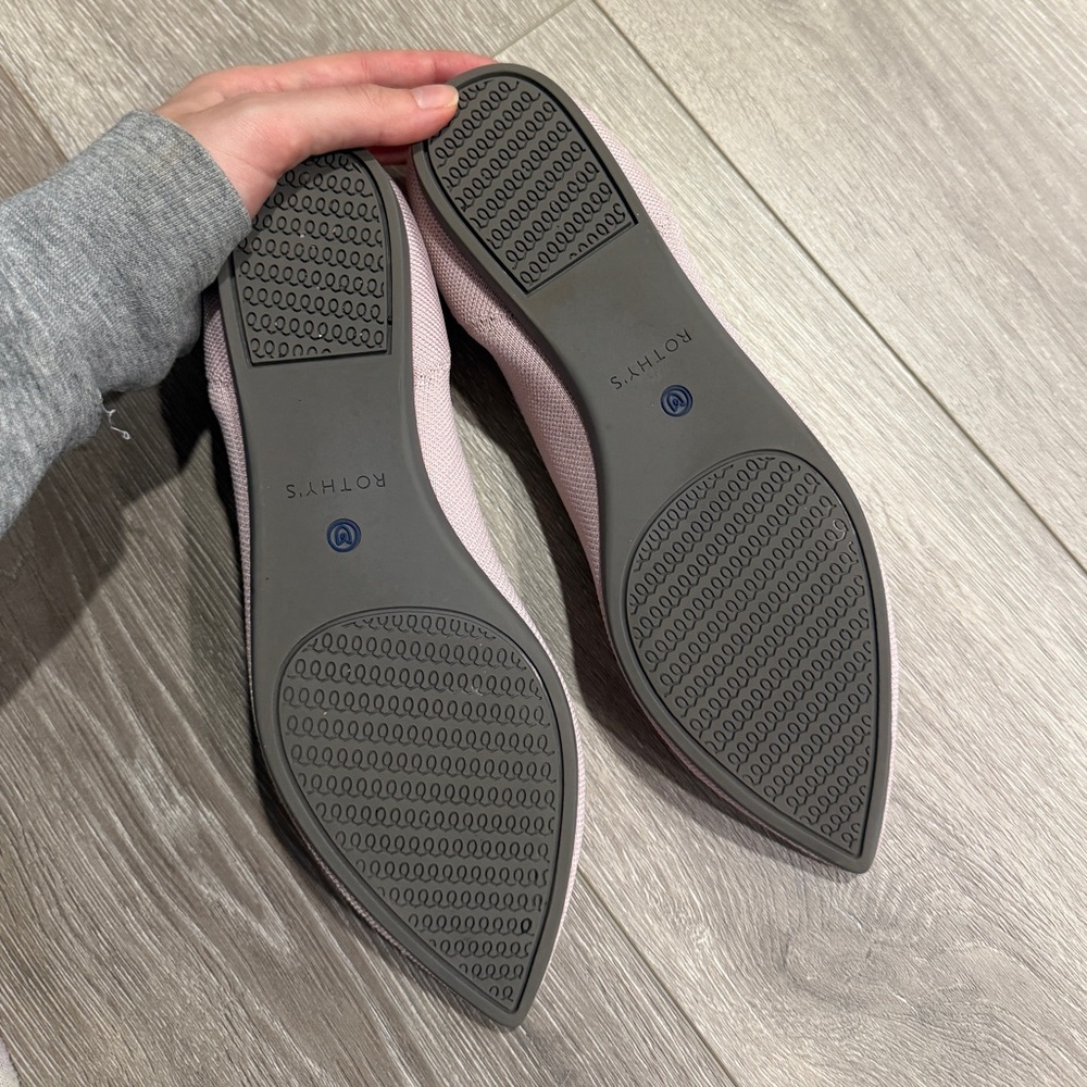 Rothy's The Point shoe in light pink - Picture 6 of 11